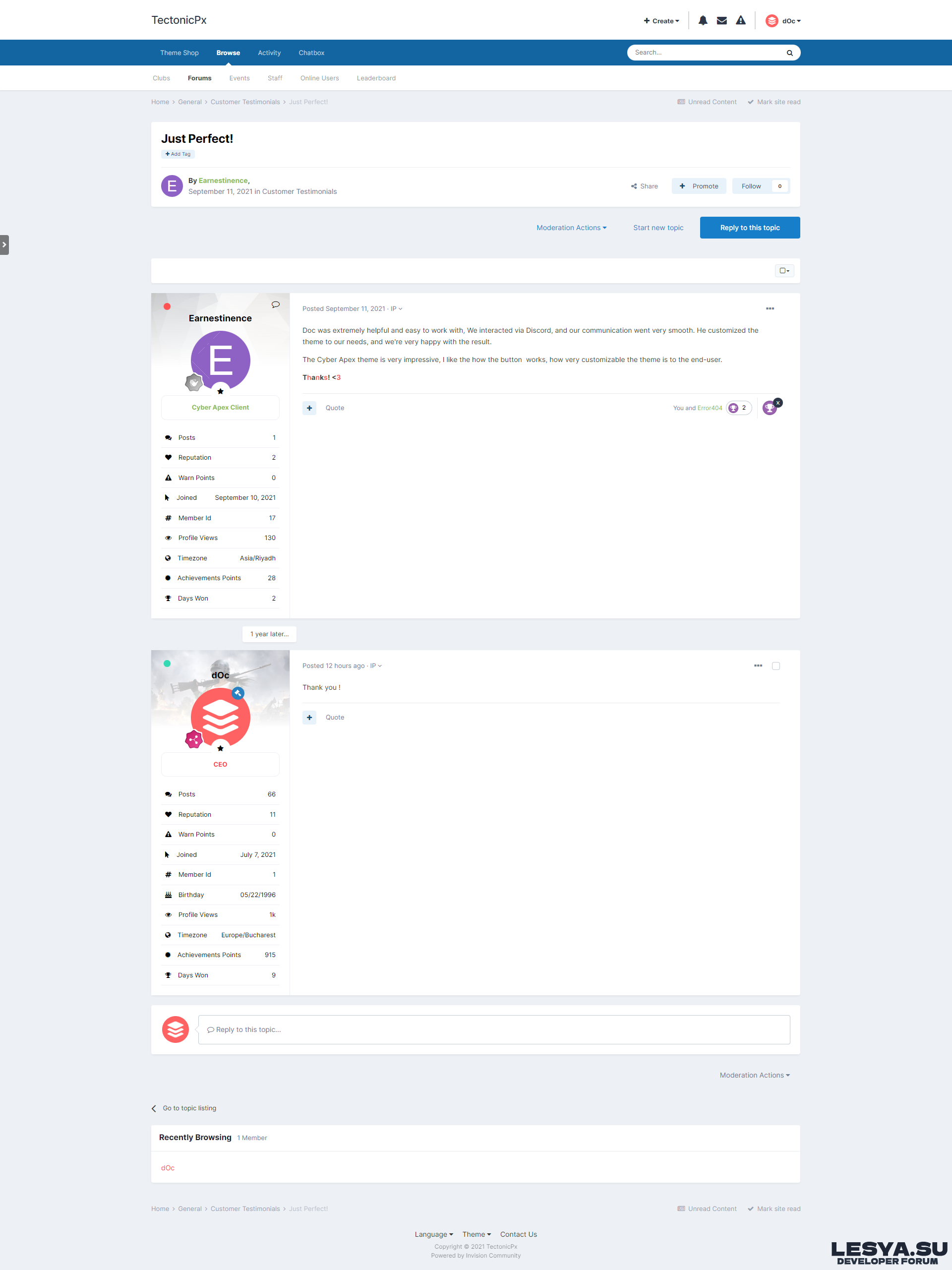 Extended User Informations