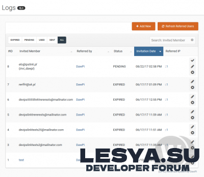 Подробнее о "Referrals System 4.0.0 - система инвайтов для форума IP.Suite 2"