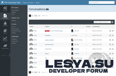 Подробнее о "PM Viewer 4.0.7 - просмотр личных сообщений IPS 4"