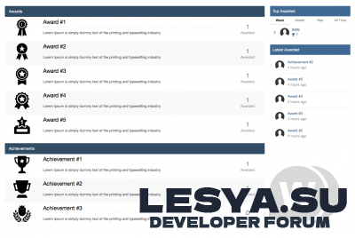 Подробнее о "iAward 1.3.2 - награды для IPS 4"