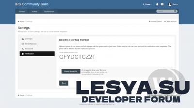 Подробнее о "(itzverified) member verification 4.2.3 - верификация пользователей IPS 4"