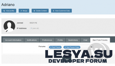 Подробнее о "Ban Members From Forums 4.1.0 - бан пользователей в определенных форумах IPS"