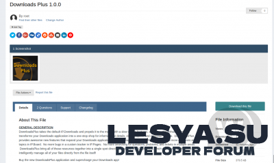 Подробнее о "Downloads Plus 2.4.0 - улучшение IP.Downloads для IPS 4"