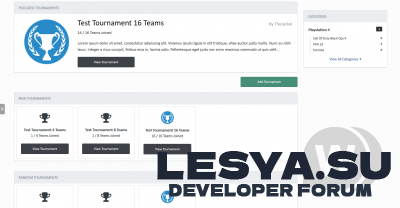 Tournaments 1.0.7 - приложение турниров для IPS 4.4