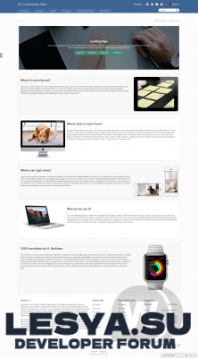 Подробнее о "Landing Page 1.1.0 - лендинг на IPS 4.5"