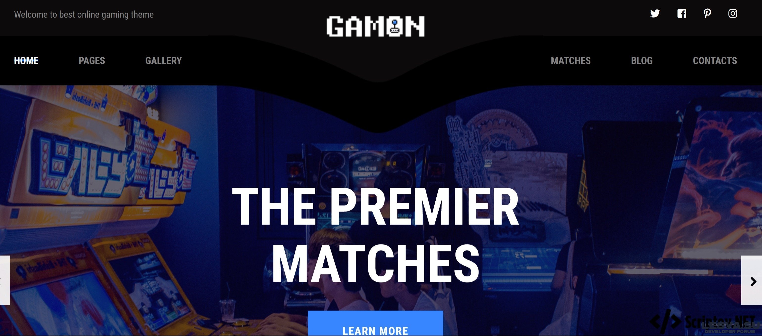 Gamon - игровой шаблон