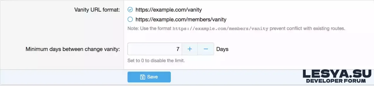 Profile Vanity URL - пользовательская ссылка к профилю