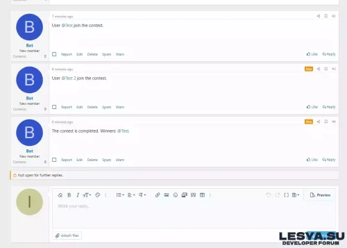 Подробнее о "Contests - Плагин позволяет создавать розыгрыши"