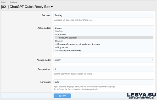 Подробнее о "ChatGPT Autoresponder - Быстрые ответы от ChatGPT"