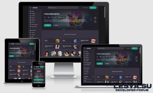 Подробнее о "WatchHub - Темный кино-шаблон DLE"