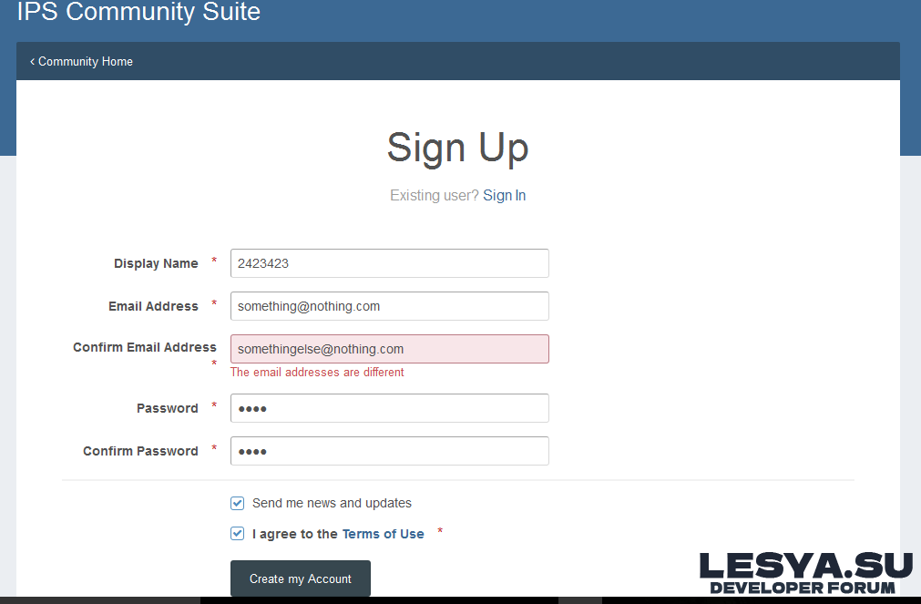 Confirm Email Address