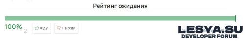 Подробнее о "Модуль рейтинг ожидания премьер"