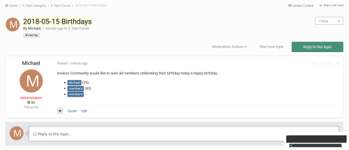 Подробнее о "Birthday Greeter"