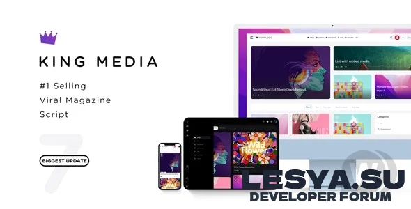 King Media v7.3 NULLED - скрипт новостного медиа сайта