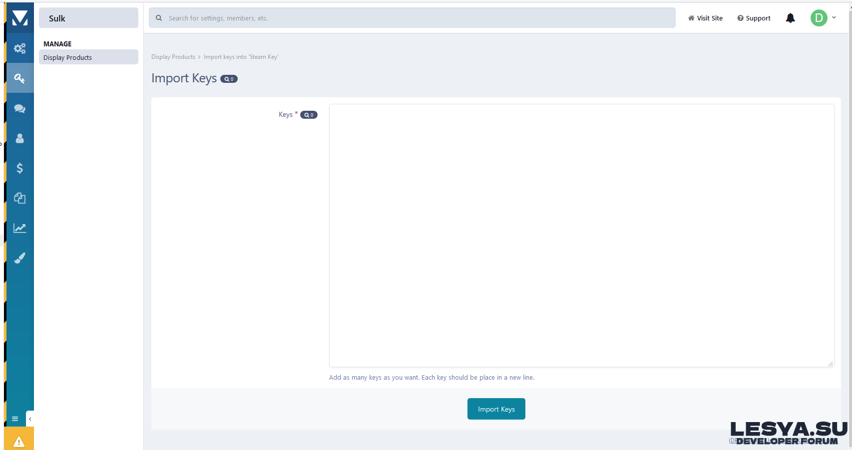 Single Use License Keys
