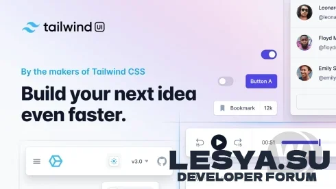 Подробнее о "Компоненты Tailwind 3.3 UI"
