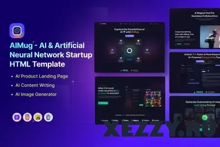Подробнее о "AIMug - шаблон для стартапа в сфере ИИ бесплатно"