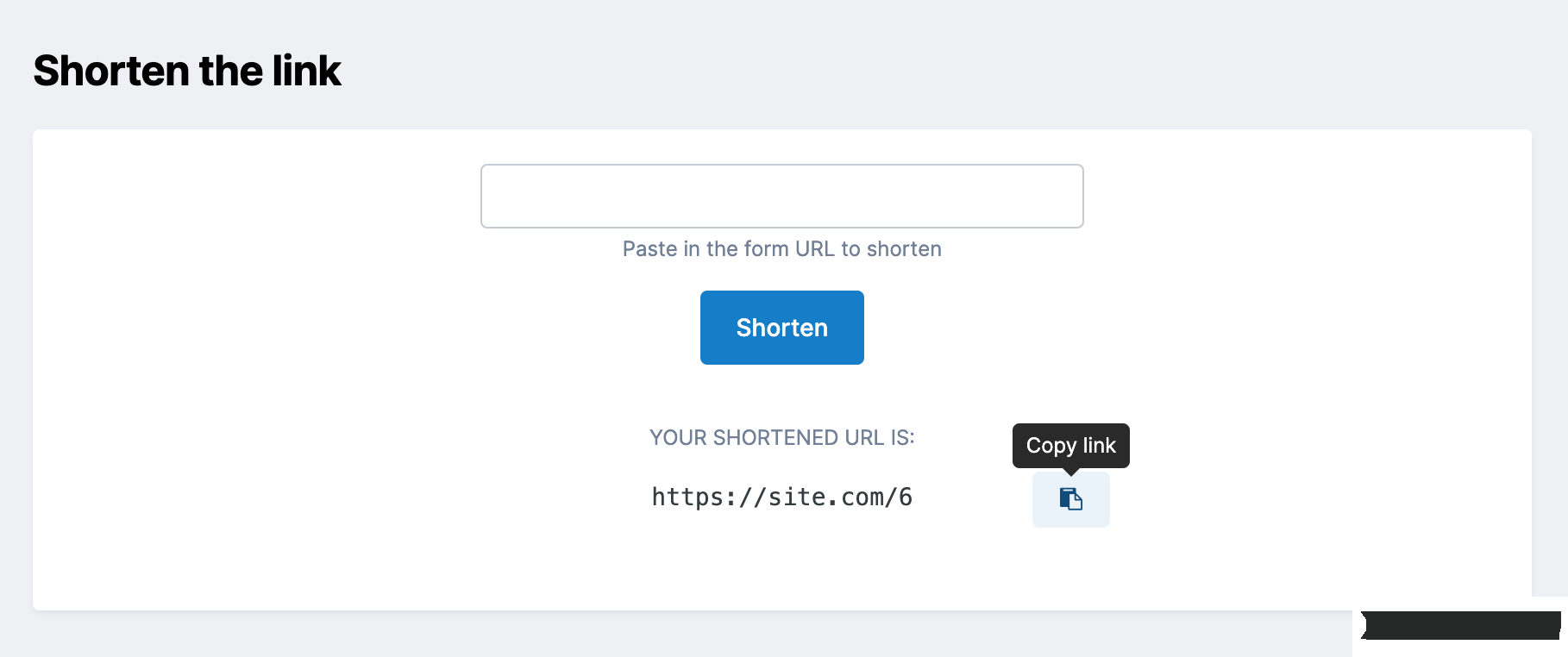 Short Links